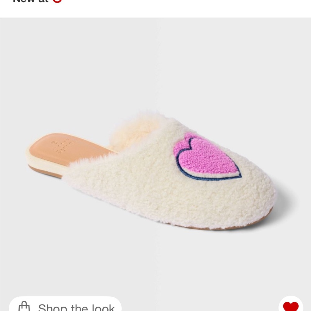 Roller Rabbit x Target Disco Hearts Wave Fuzzy House Slipper. NWT - Picture 4 of 4